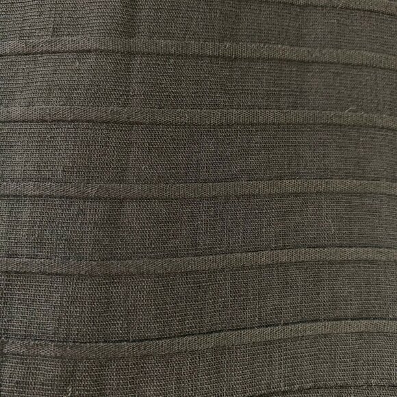 1950s Jerry Gilden Wiggle Dress Black Pleated Sleeveless Sz 4 Thin Linen Cotton? - Picture 10 of 16